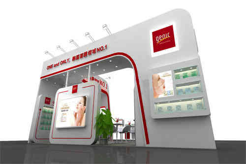 南京展臺(tái)搭建詹尼克化妝品南京美博會(huì)